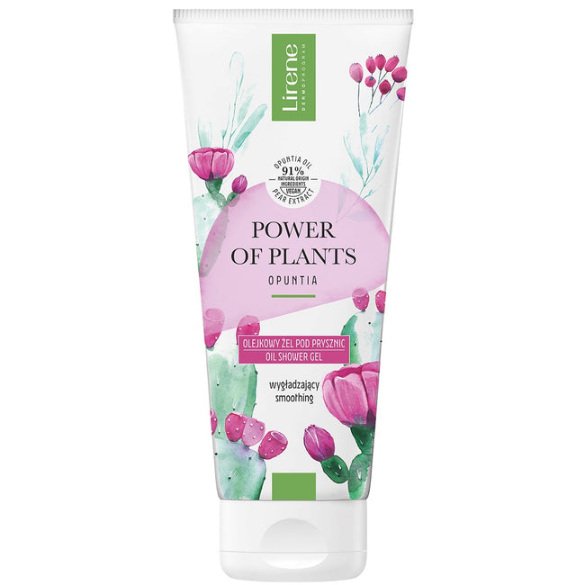 Lirene Power of Plants wygładzający olejkowy żel pod prysznic Opuncja 200ml