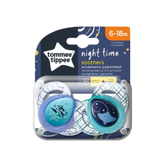 Tommee Tippee Night Time smoczek uspokajający 6-18m 2szt