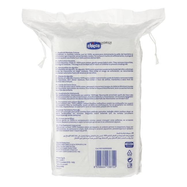 Chicco Baby Moments bawełniane waciki kosmetyczne 0m+ 60szt.