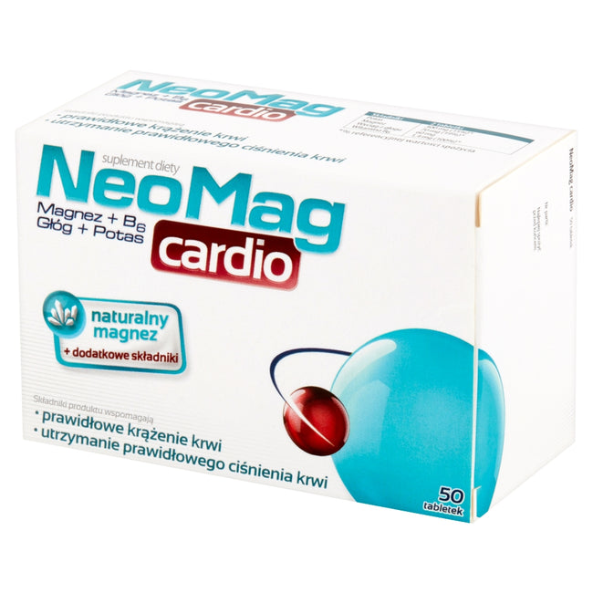 NeoMag Cardio suplement diety wspomagający prawidłowe krążenie krwi 50 tabletek