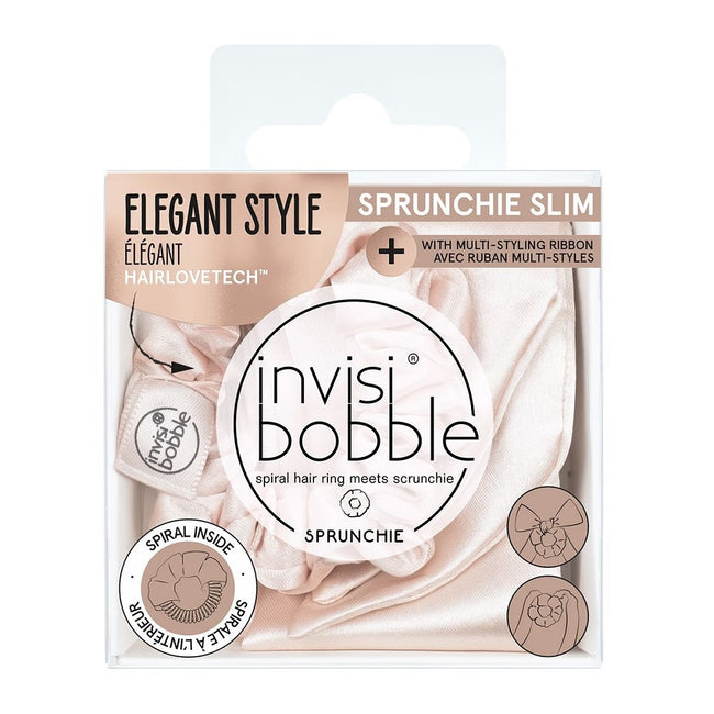 Invisibobble Sprunchie Slim aksamitna gumka do włosów ze wstążką Ballerina Bow