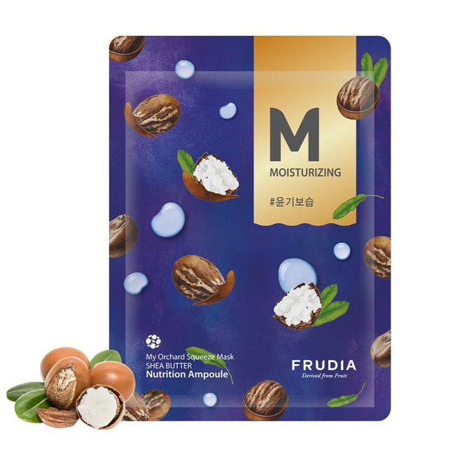 Frudia My Orchard Squeeze Mask Shea Butter nawadniająco-rozświetlająca maseczka w płachcie 20ml