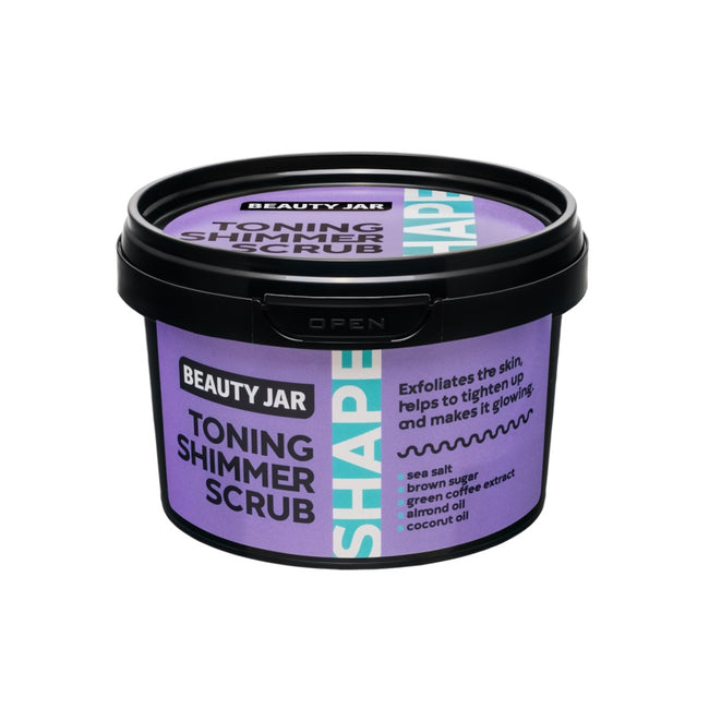 BEAUTY JAR Toning Shimmer Scrub rozświetlający peeling do ciała 360g