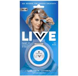 Schwarzkopf Live Paint It! zmywalna kreda do włosów Icy Blue 33g
