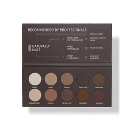 Affect Naturally Matt Pressed Eyeshadow Palette paleta cieni do powiek 10x2g