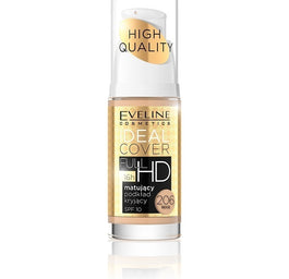 Eveline Cosmetics Fluid Cover Full HD matująco-kryjący podkład do twarzy 206 Beige 30ml