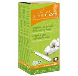 Masmi Silver Care tampony z aplikatorem z bawełny organicznej Super Plus 14szt