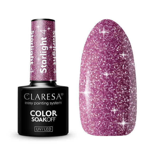 Claresa Soak Off UV/LED Starlight lakier hybrydowy 4 5g