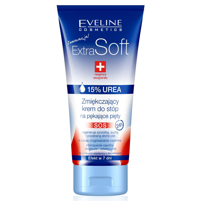 Eveline Cosmetics Extra Soft zmiękczający krem do stóp na pękające pięty 15% UREA 100ml