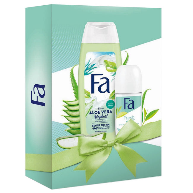 Fa Aloe Vera Yogurth / Fresh & Dry zestaw żel pod prysznic 250ml + antyperspirant w kulce 50ml