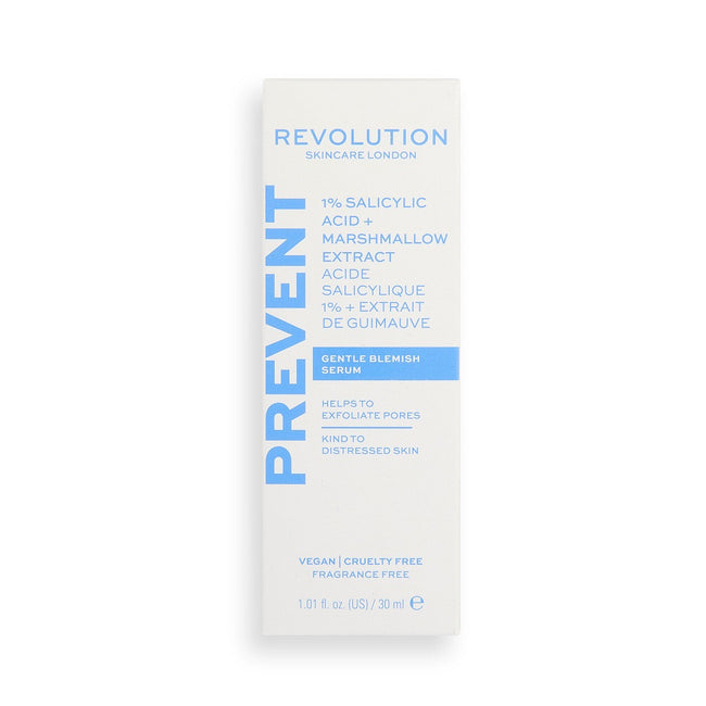 Revolution Skincare Prevent 1% Salicylic Acid Serum with Marshmallow Extract serum z 1% kwasem salicylowym i ekstraktem z prawoślazu 30ml