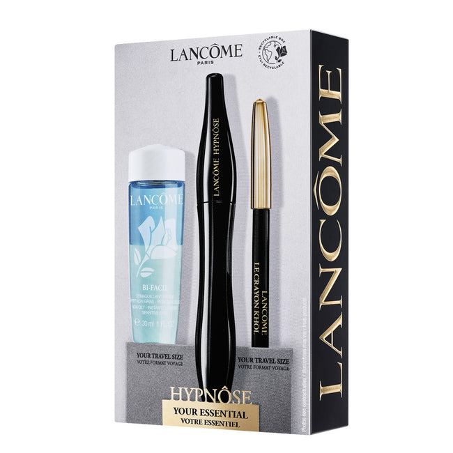 Lancome Hypnose Mascara Gift Set zestaw tusz do rzęs 01 Noir Hypnotic 6.2ml + mini kredka do oczu 01 Noir 0.7g + płyn do demakijażu oczu 30ml
