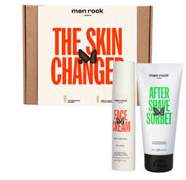 MenRock The Skin Changer zestaw wielozadaniowy krem do twarzy 50ml + sorbet po goleniu 100ml