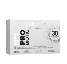 LAB ONE N°1 ProBiotic suplement diety wspomagający działanie mikroflory bakteryjnej jelit 30 kapsułek