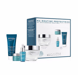 Biotherm My Skin Barrier Routine Set zestaw Cera Repair Barrier Cream 50ml + Aquasource Night Spa 20ml + Life Plankton Eye Cream 5ml + Life Plankton Serum Elixir 7ml