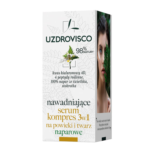 UZDROVISCO Świetlik nawadniające serum-kompres 3w1 na powieki i twarz naparowe 50ml