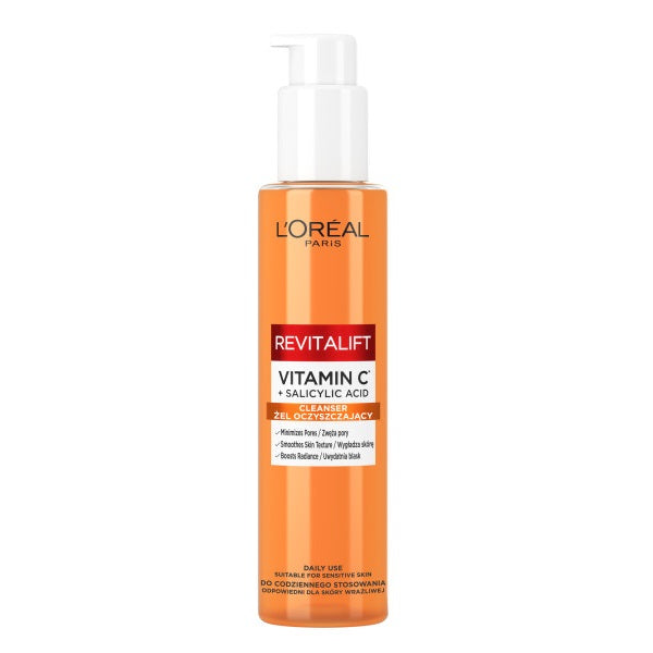 L'Oreal Paris Revitalift żel oczyszczający do twarzy z witaminą C i kwasem salicylowym 150ml