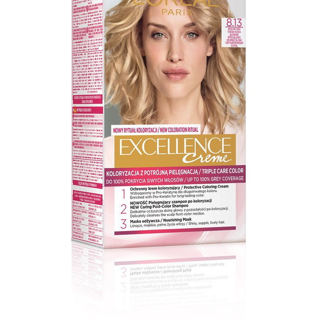 L'Oreal Paris Excellence Creme farba do włosów 8.13 Perłowy Beż
