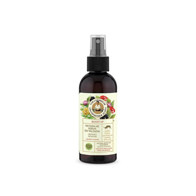Bania Agafii Tajga Stories naturalne serum do włosów zwiększające objętość z leuzeą i mumio 170ml