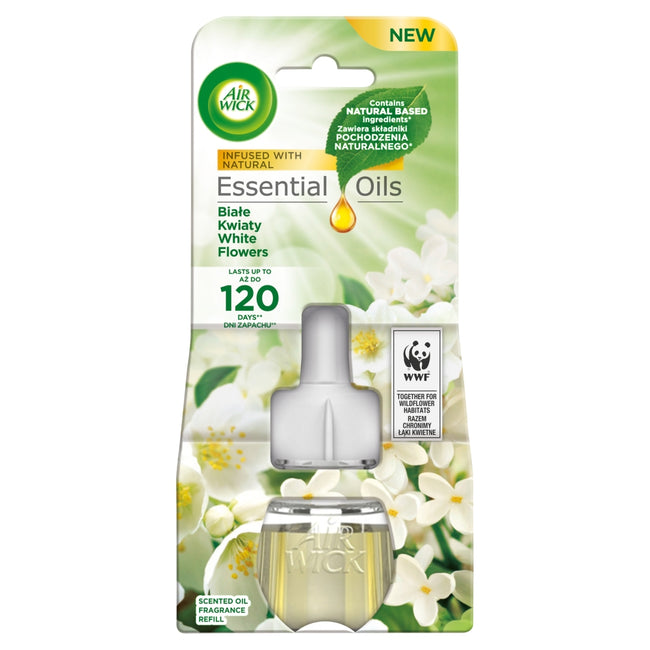 Air Wick Essential Oils wkład do elektrycznego odświeżacza Białe Kwiaty 19ml