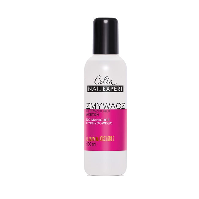 Celia Nail Expert acetonowy zmywacz do manicure hybrydowego Orchidea 100ml