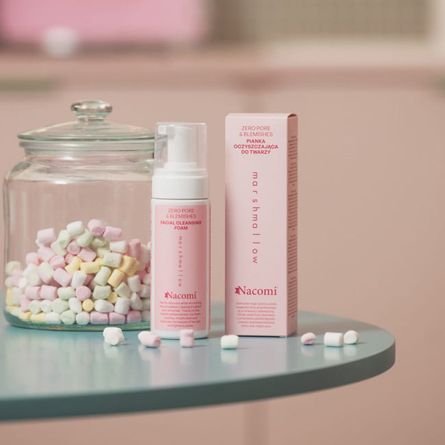 Nacomi Zero Pore & Blemishes oczyszczająca pianka do twarzy Marshmallow 150ml