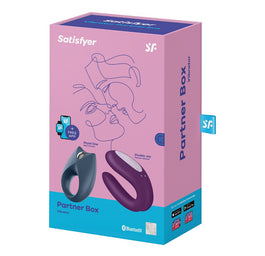 Satisfyer Partner Box 2 zestaw Royal One Ring Vibrator + Double Joy Partner Vibrator