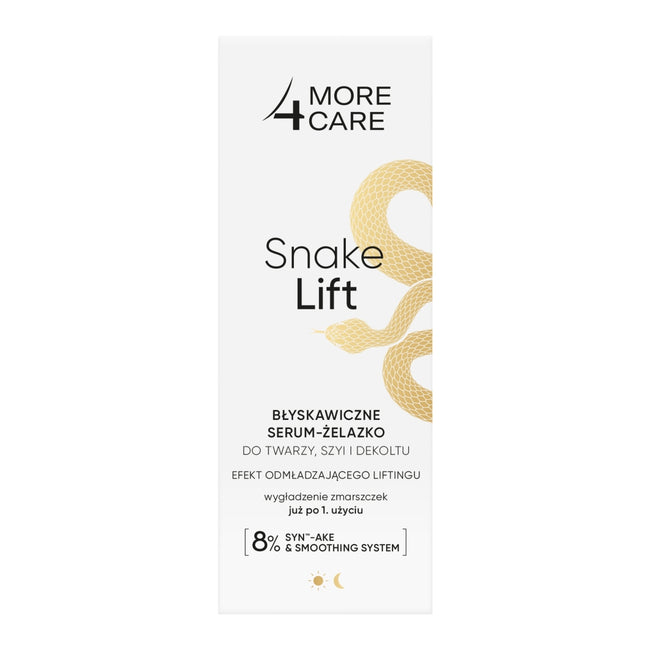 More4Care Snake Lift błyskawiczne serum-żelazko do twarzy szyi i dekoltu 35ml