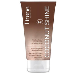 Lirene Perfect Tan rozświetlający złocisty krem do twarzy i ciała Coconut Shine 150ml