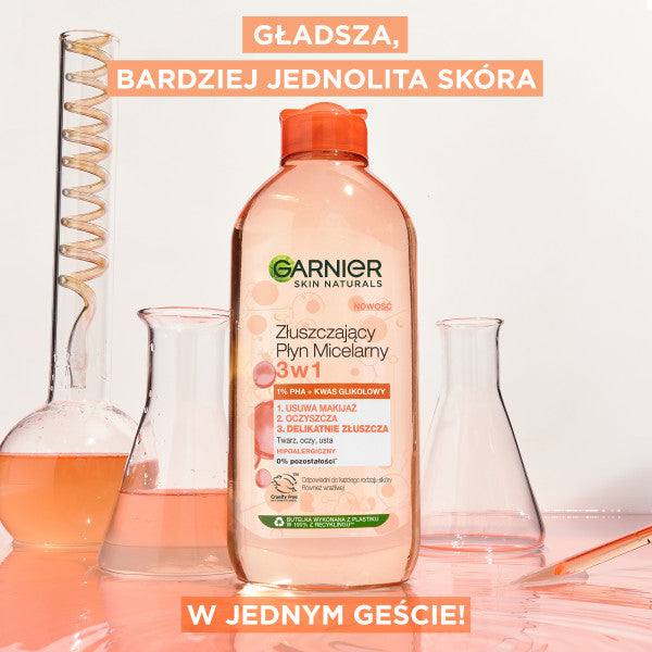 Garnier Skin Naturals złuszczający płyn micelarny 3w1 400ml