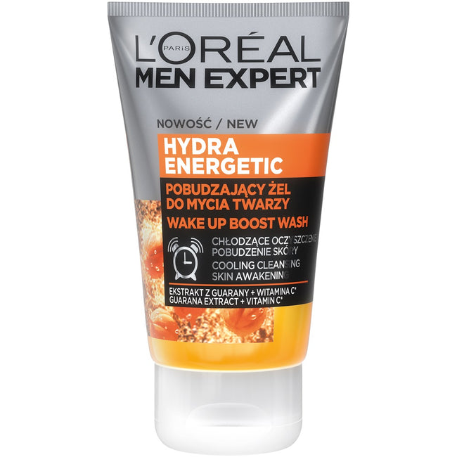 L'Oreal Paris Men Expert Hydra Energetic zestaw krem nawilżający przeciw oznakom zmęczenia 50ml + pobudzający żel do mycia twarzy 100ml
