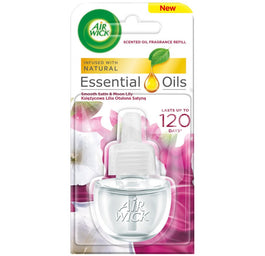 Air Wick Essential Oils wkład do elektrycznego odświeżacza Księżycowa Lilia Otulona Satyną 19ml