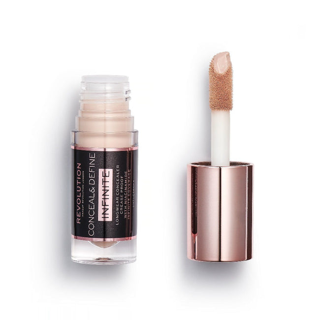 Makeup Revolution Conceal & Define Infinite Longwear Concealer korektor kryjący z aplikatorem C4 3.4ml