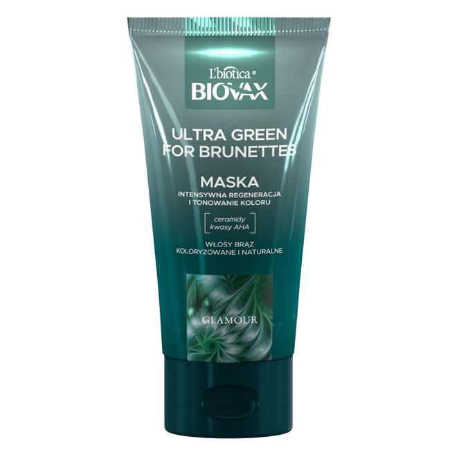 BIOVAX Glamour Ultra Green For Brunettes maska do włosów dla brunetek 150ml