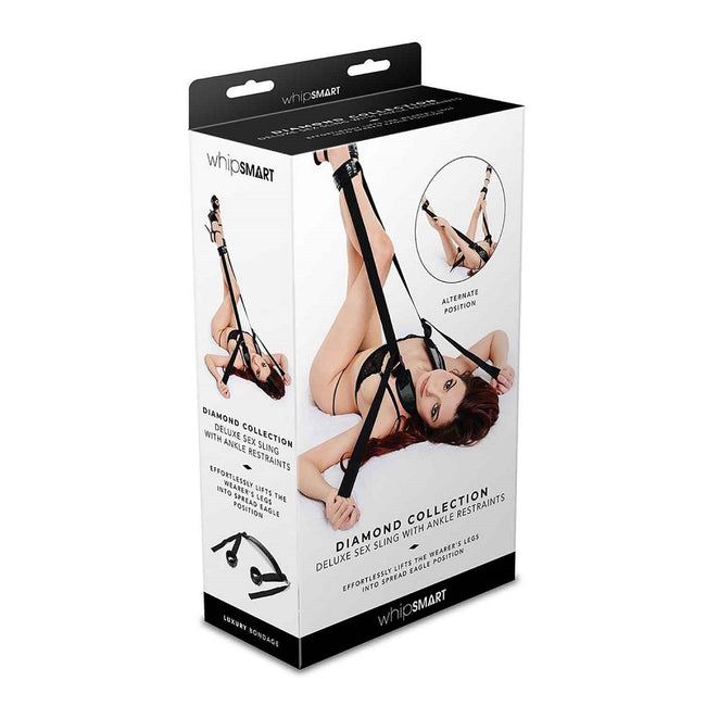 Whipsmart Diamond Body Sling pasy do krępowania Black