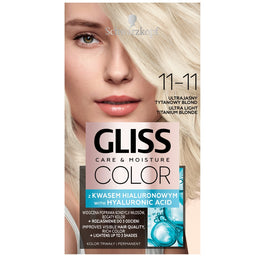 Gliss Color Care & Moisture farba do włosów trwała 11-11 Ultrajasny Tytanowy Blond