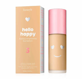 Benefit Hello Happy Flawless Brightening Foundation SPF15 rozświetlający podkład do twarzy o średnim kryciu 3 Light Neutral Warm 30ml