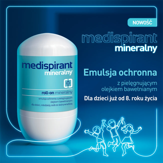 Medispirant Antyperspirant roll-on mineralny 40ml