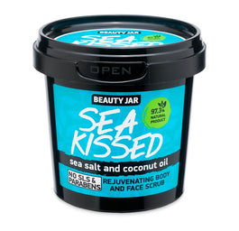 BEAUTY JAR Sea Kissed regenerujący scrub do twarzy i ciała z solą morską i olejem kokosowym 200g