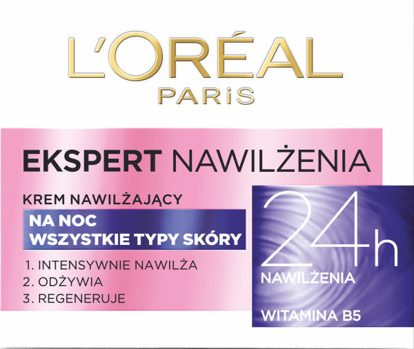 L'Oreal Paris Ekspert Nawilżenia krem nawilżający na noc 50ml