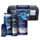Nivea Men Tech Master zestaw pianka do golenia 200ml + balsam po goleniu 100ml + żel pod prysznic 250ml + antyperspirant w kulce 50ml