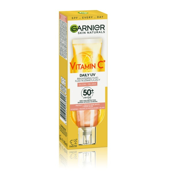 Garnier Vitamin C rozświetlający fluid na dzień z filtrem SPF50+ Nadający Blask 40ml