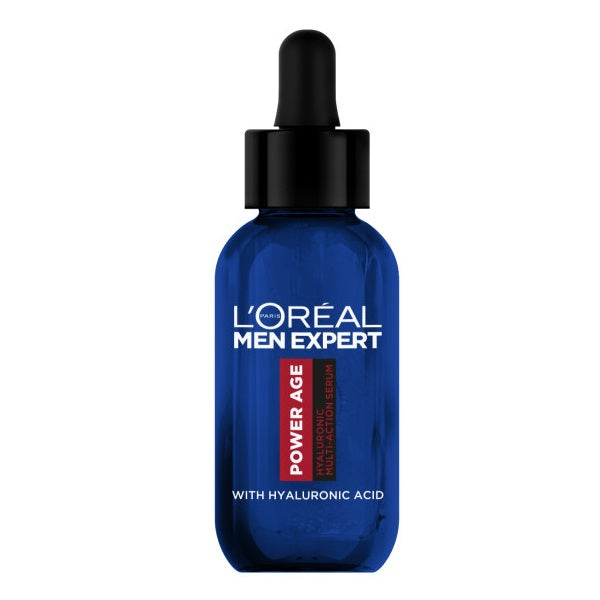 L'Oreal Paris Men Expert Power Age zestaw serum z kwasem hialuronowym 30ml + rewitalizujący krem nawilżający 50ml