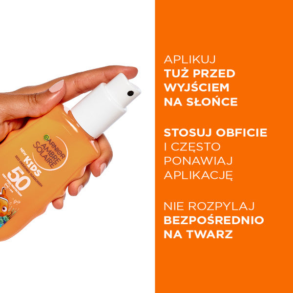Garnier Ambre Solaire Kids Disney spray ochronny dla dzieci przeciwsłoneczny SPF50+ 150ml