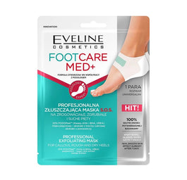 Eveline Cosmetics Foot Care Med+ profesjonalna złuszczająca maska do pięt 1 para