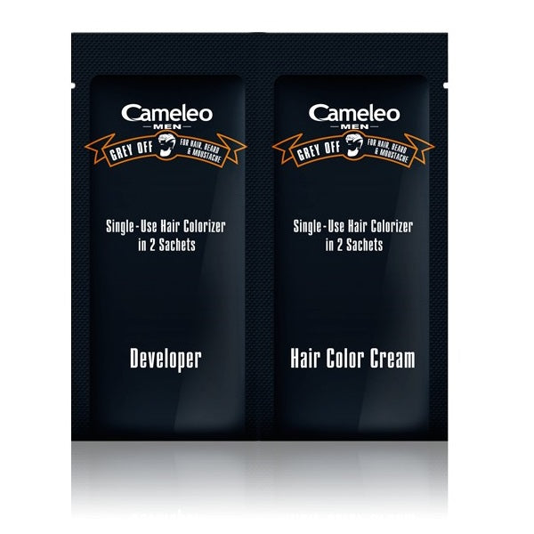 Cameleo Men Grey Off farba do włosów i brody w saszetce 5.0 Jasny Brąz 2x15ml