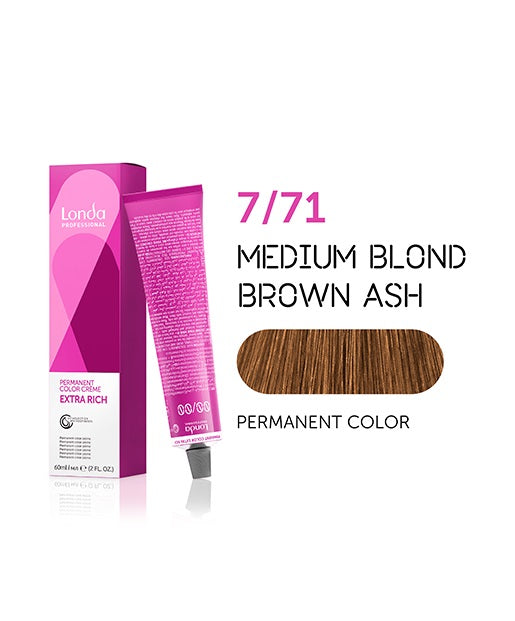 Londa Professional Permanent Color Creme permanentna farba do włosów 7/71 60ml