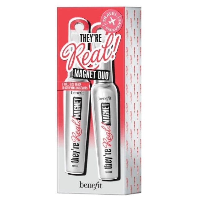 Benefit They're Real! Magnet Mascara Duo zestaw ekstremalnie wydłużający tusz do rzęs Black 2x9g