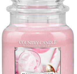 Country Candle Średnia świeca zapachowa z dwoma knotami Blushberry Frose 453g