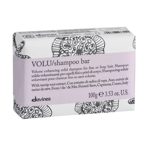 Davines Essential Haircare VOLU Shampoo Bar nawilżający szampon w kostce do włosów suchych i odwodnionych 100g